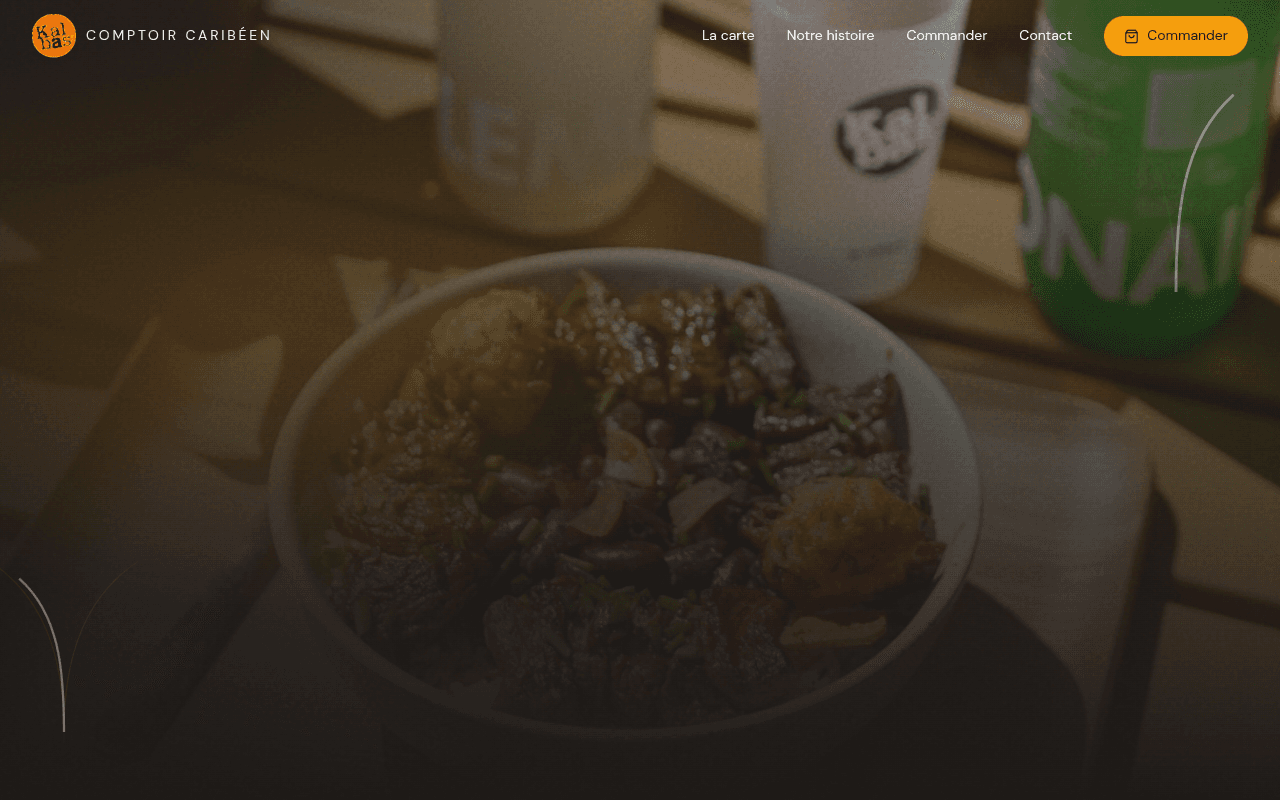 Site internet réalisé pour Kalbas Paris, restaurant